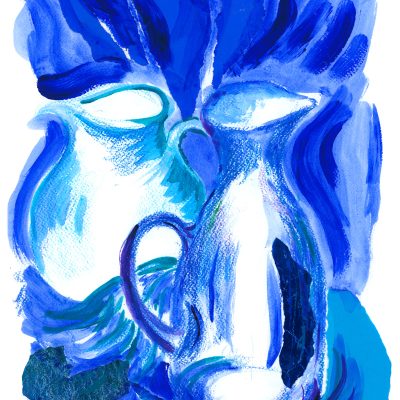 Blue Jugs 305mm x 430mm